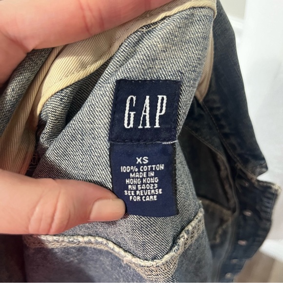 Y2K Gap Cropped Denim Jean Jacket Spring 2000 - Picture 5 of 5